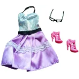 Ubranka dla Lalek SUKIENKA OKULARY BUTY spódniczka A1