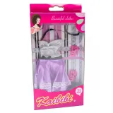 Ubranka dla Lalek SUKIENKA OKULARY BUTY spódniczka A1