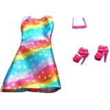 Ubranka dla Lalek SUKIENKA OKULARY BUTY suknia Ciuchy A1