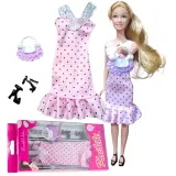 Ubranka dla Lalek SUKNIA TOREBKA BUTY sukienka Ciuchy A1