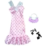 Ubranka dla Lalek SUKNIA TOREBKA BUTY sukienka Ciuchy A1