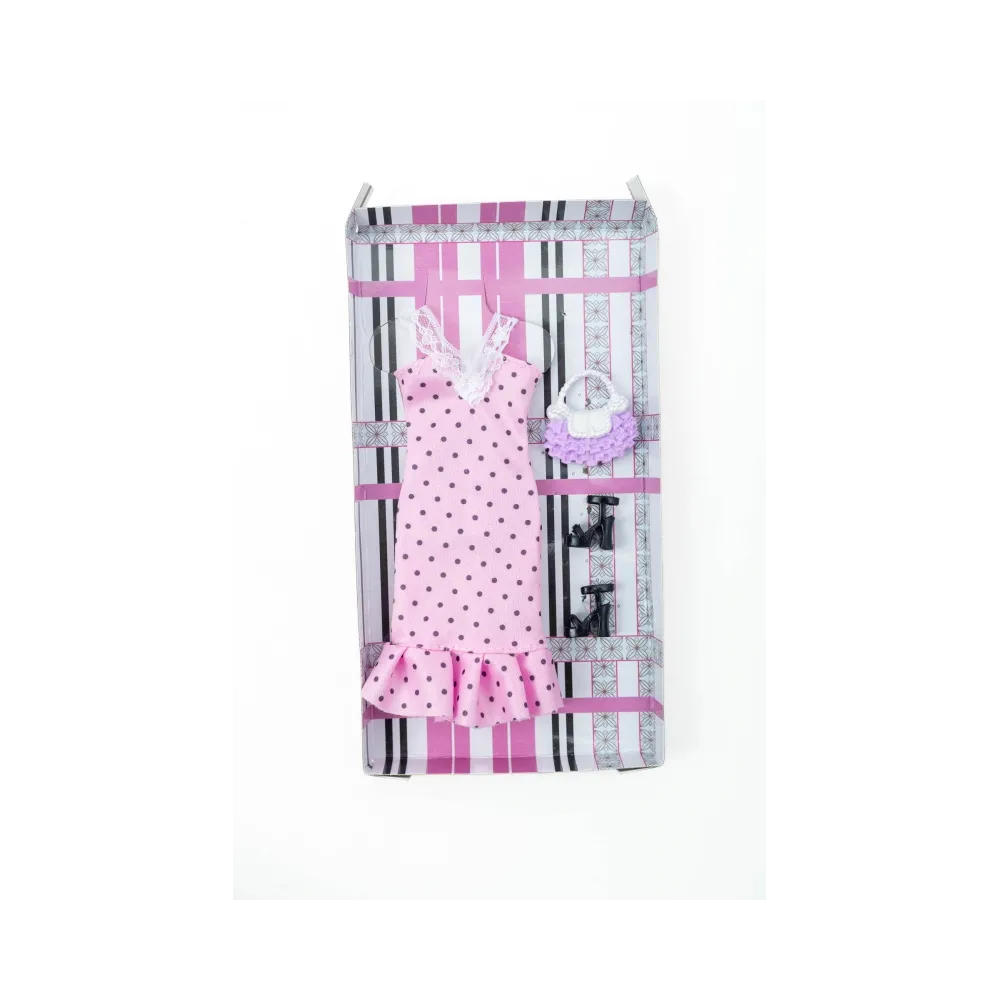 Ubranka dla Lalek SUKNIA TOREBKA BUTY sukienka Ciuchy A1