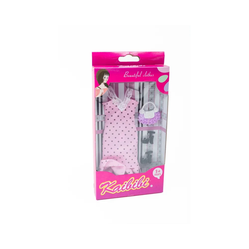 Ubranka dla Lalek SUKNIA TOREBKA BUTY sukienka Ciuchy A1