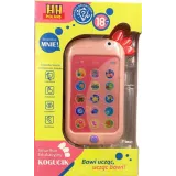 Edukacyjny telefon smartfon kogucik różowy UczniaczekCZ