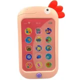 Edukacyjny telefon smartfon kogucik różowy UczniaczekCZ