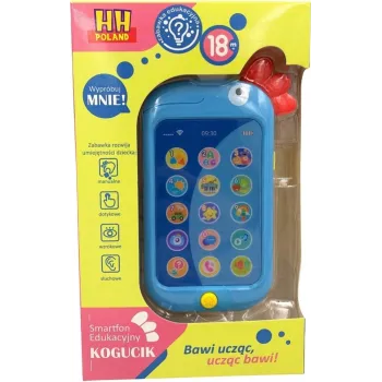 Edukacyjny Telefon Smartfon kogucik niebieskiCZ