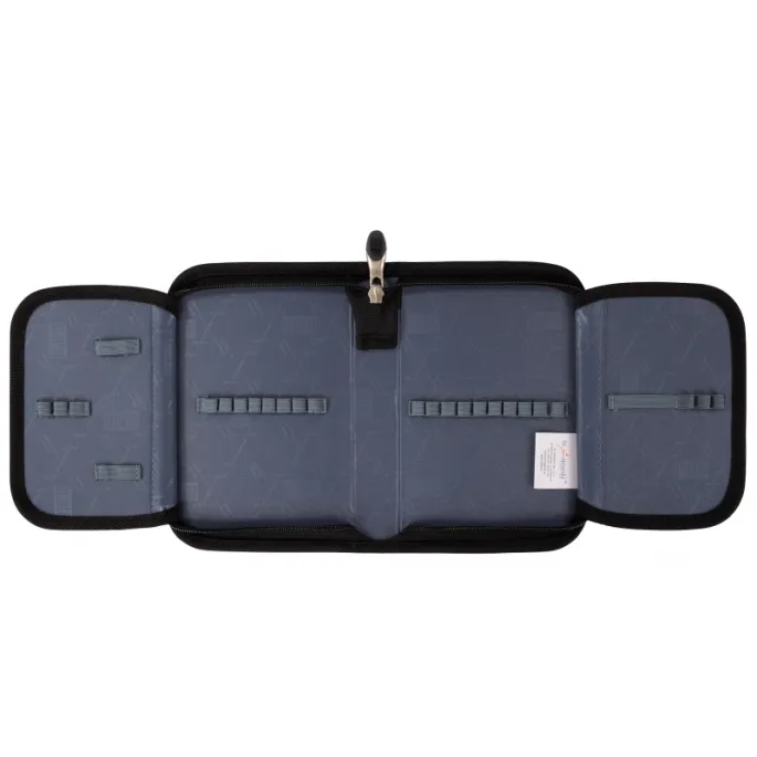 Elegancki dwuklapkowy piórnik dla ucznia