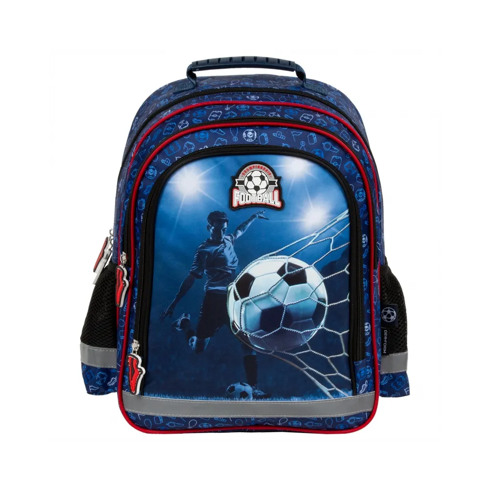 Plecak szkolny Piłka Football 2 komory klasa 1-3 CZ