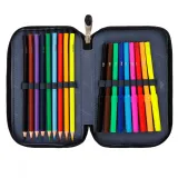 Piórnik dwupoziomowy z wyposażeniem Black cats PC-04 kotyG2