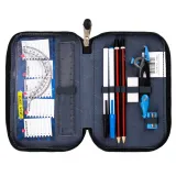 Piórnik dwupoziomowy z wyposażeniem Black cats PC-04 kotyG2