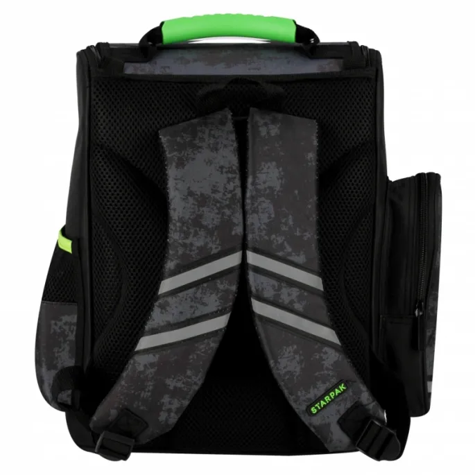 Funkcjonalny tornister z wieloma kieszeniami i organizacją