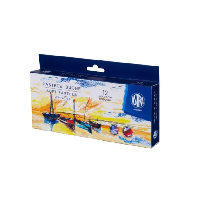 Pastele suche 12 kolorów w estetycznym opakowaniu