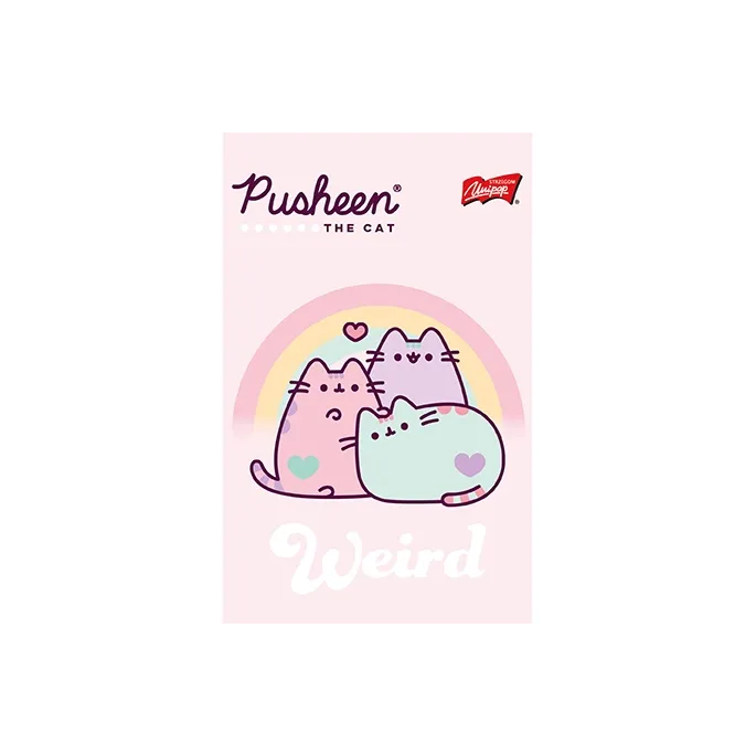 Kratkowane kartki w notatniku Pusheen The Cat