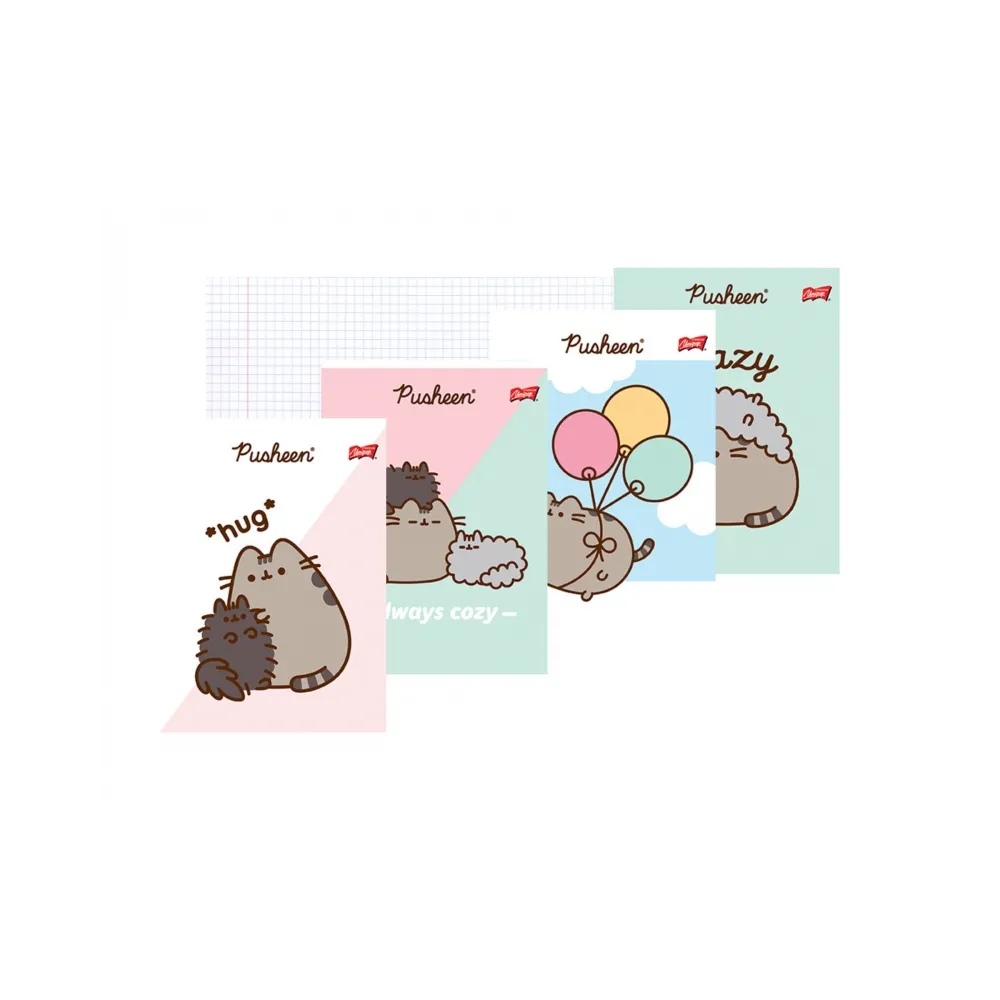 Zeszyt w kratkę A5 32 kartkowy Kotek Pusheen The Cat