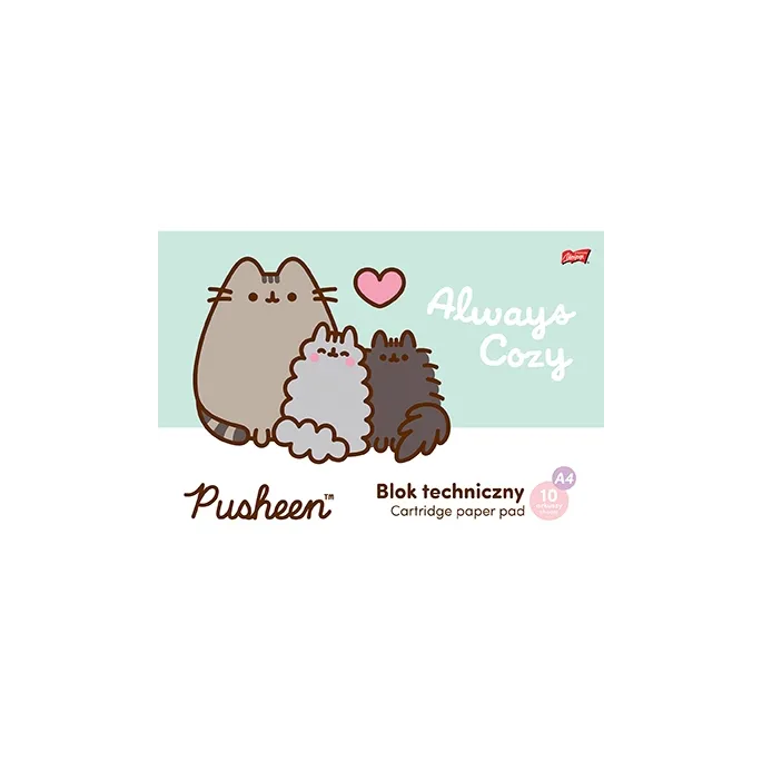 Blok techniczny Pusheen The Cat A4 do rysowania i tworzenia.