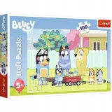 Puzzle 100 Pieski Psy Wesoły Świat Bluey Blu Trefl G2