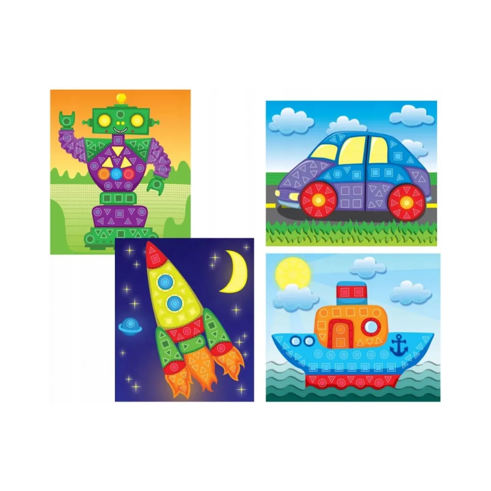 Zestaw do wyklejania kształtów - kreatywna zabawa dla najmłodszych