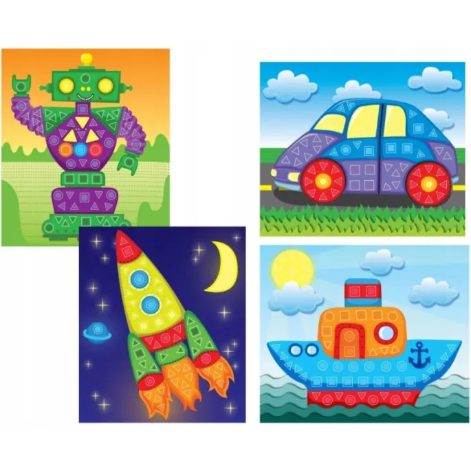 Zestaw do wyklejania kształtów - kreatywna zabawa dla najmłodszych