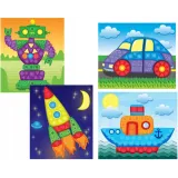 Zestaw do wyklejania kształtów - kreatywna zabawa dla najmłodszych