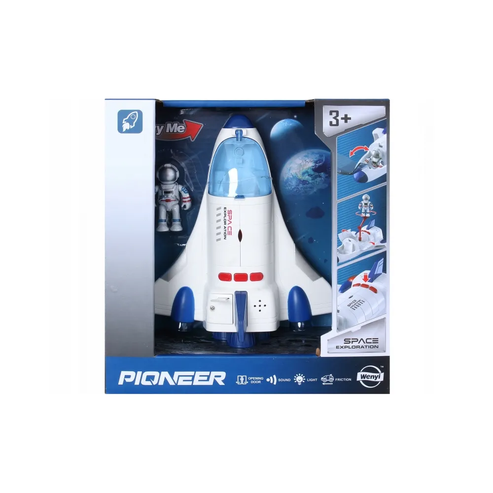 Zestaw Misja Kosmiczna Rakieta Kosmonauta Światło Dźwięk G2