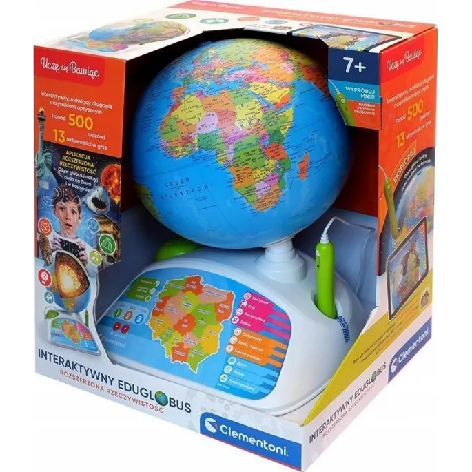 Edukacyjny globus z długopisem interaktywnym