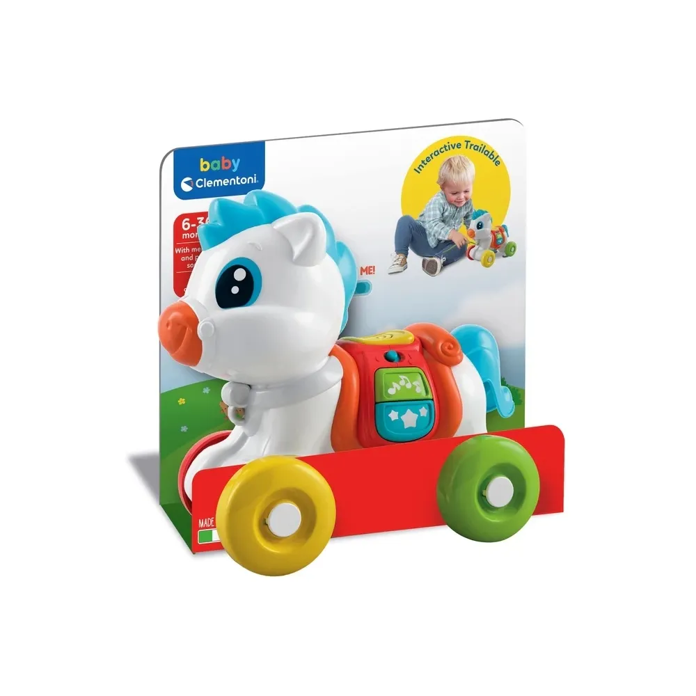 Interaktywny Kucyk na kółeczkach Baby Clementoni G3