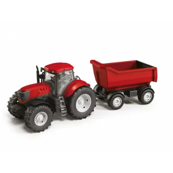 Duży traktor z wywrotką Czerwony Adriatic G3