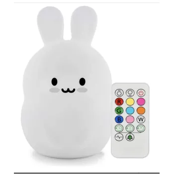 Śliczny Króliczek Lampka silikonowa na pilotaCZ