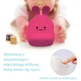 Śliczny Króliczek Lampka silikonowa na pilotaCZ