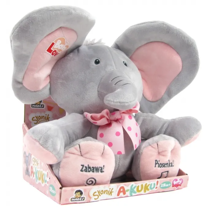 Miły w dotyku słonik dla najmłodszych dzieci