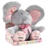 Słonik interaktywny Akuku mówi bawi uczy po polsku róż G2