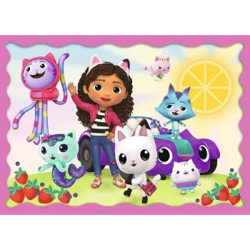 Puzzle 4w1 Przygody Gabi Koci Domek Trefl 34620 G2