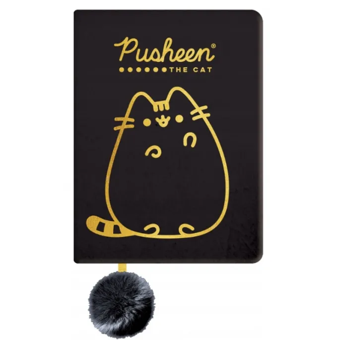 Pluszowy Pamiętnik Pusheen The Cat w czarnym kolorze