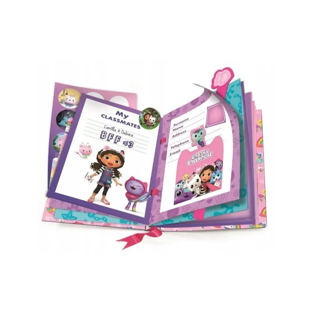 Spersonalizowane kartki w pamiętniku Koci Domek