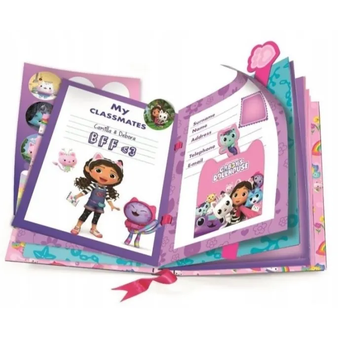 Spersonalizowane kartki w pamiętniku Koci Domek