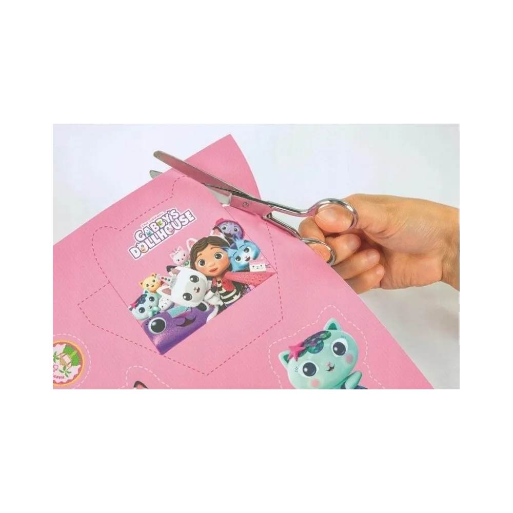 Plakat do wycięcia z Kocim Domkiem Gabi