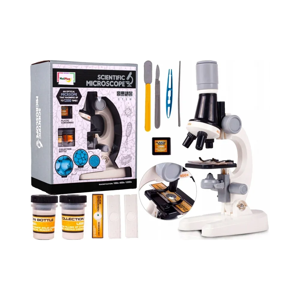 Mikroskop do zabawy z akcesoriami Scientific Microscope G2