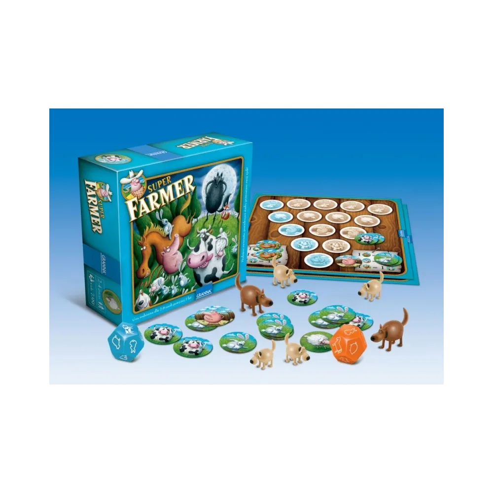 Gra Super Farmer De Lux Rodzinna gra planszowa G2
