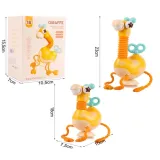 Sensoryczna żyrafka z różnorodnymi teksturami