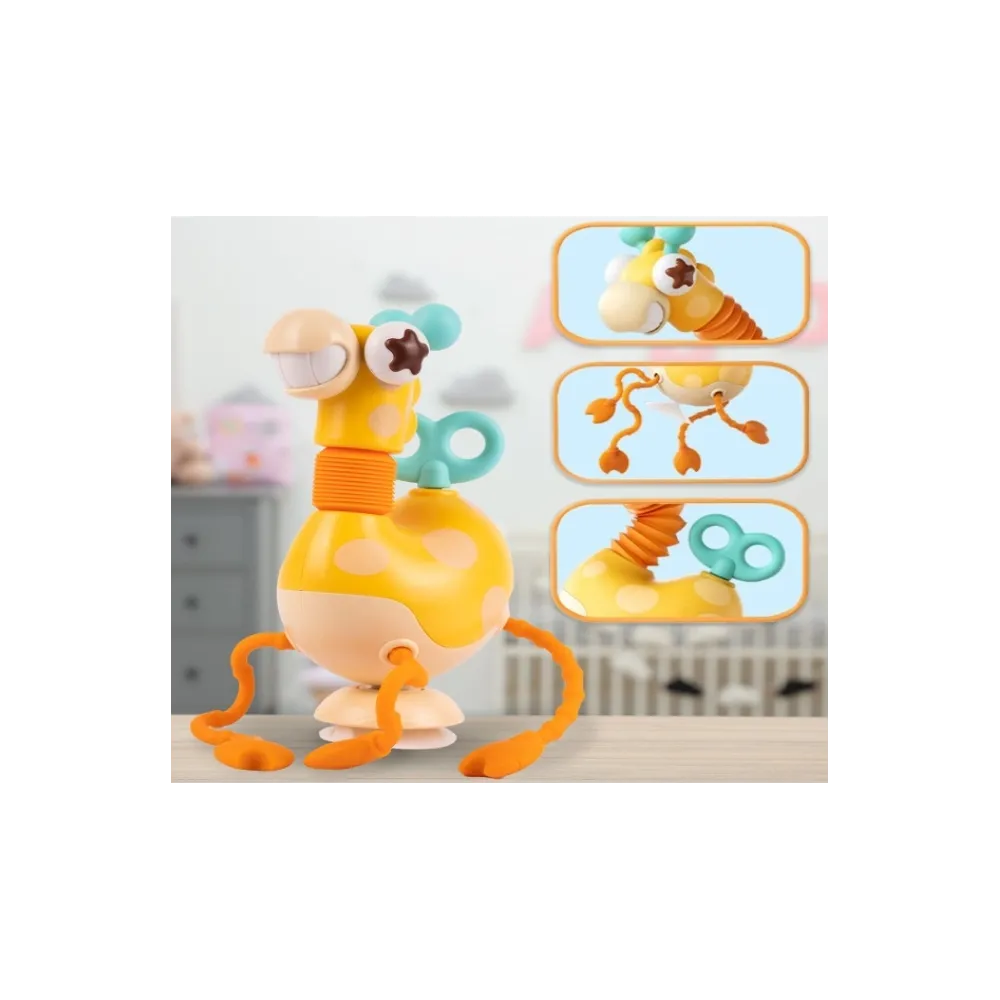 Bezpieczna silikonowa żyrafka dla niemowląt