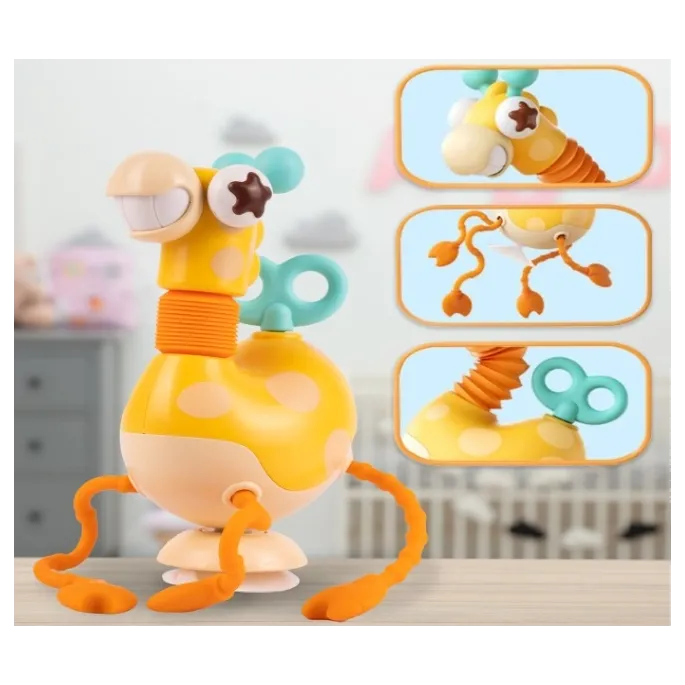 Bezpieczna silikonowa żyrafka dla niemowląt