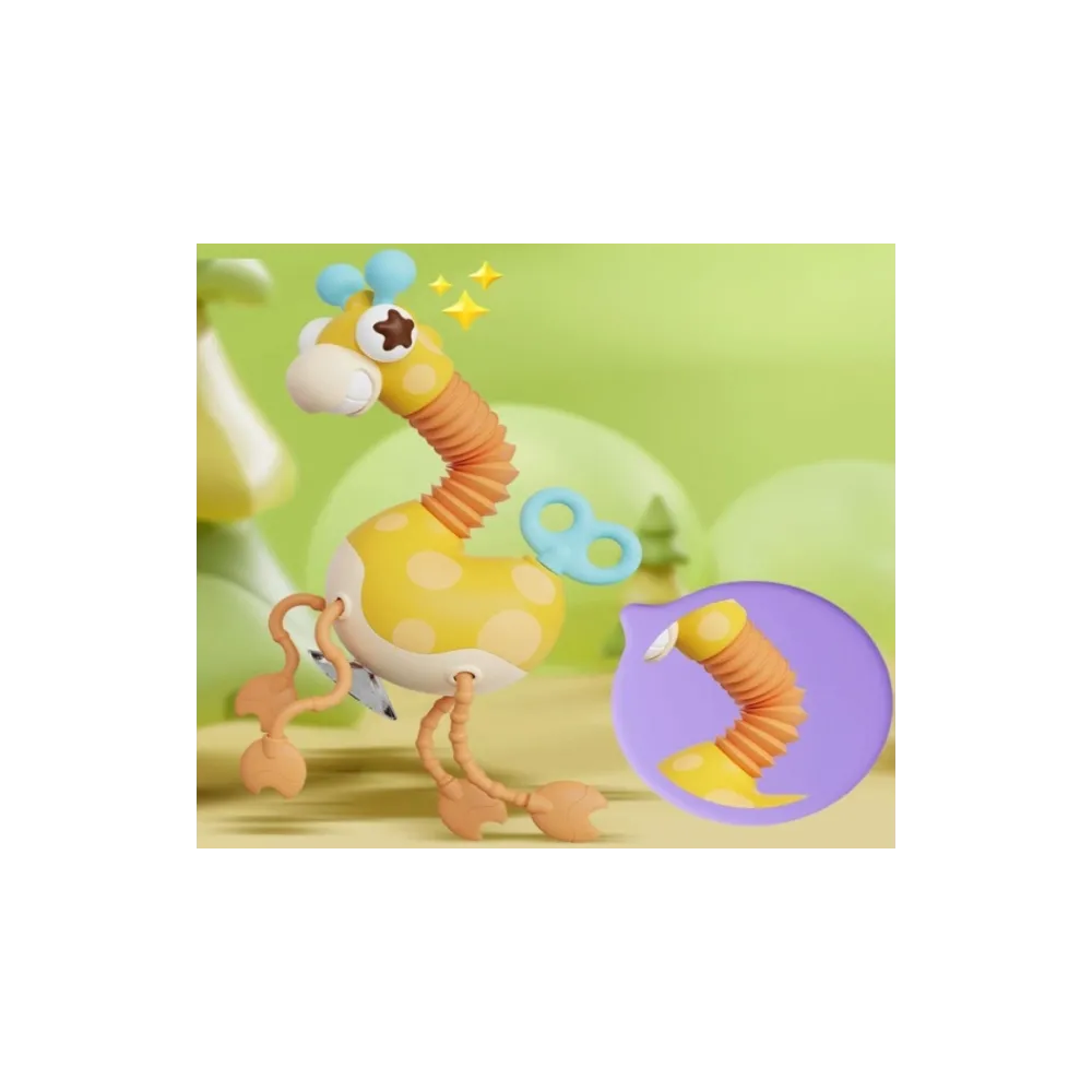 Żyrafka z przyssawką do przymocowania