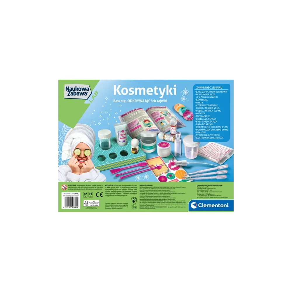 Fabryka Kosmetyków dla dzieci Naukowa Zabawa Clementoni G2