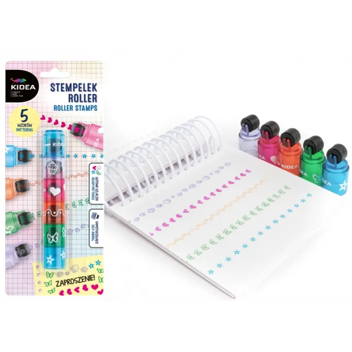 Unikalne wzory pieczątek w zestawie