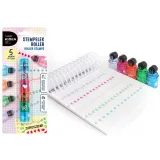 Stempelek roller pieczątki kolorowe 5 sztuk Kidea G2