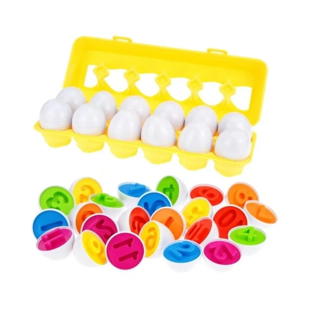 Układanka Jajka Dopasuj Cyferki Klocki Sorter G2