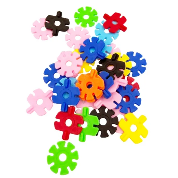 Rozwój umiejętności manualnych z klockami konstrukcyjnymi.