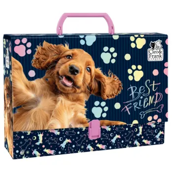 Teczka z Rączką Gruba Cleo i Frank Pies G2