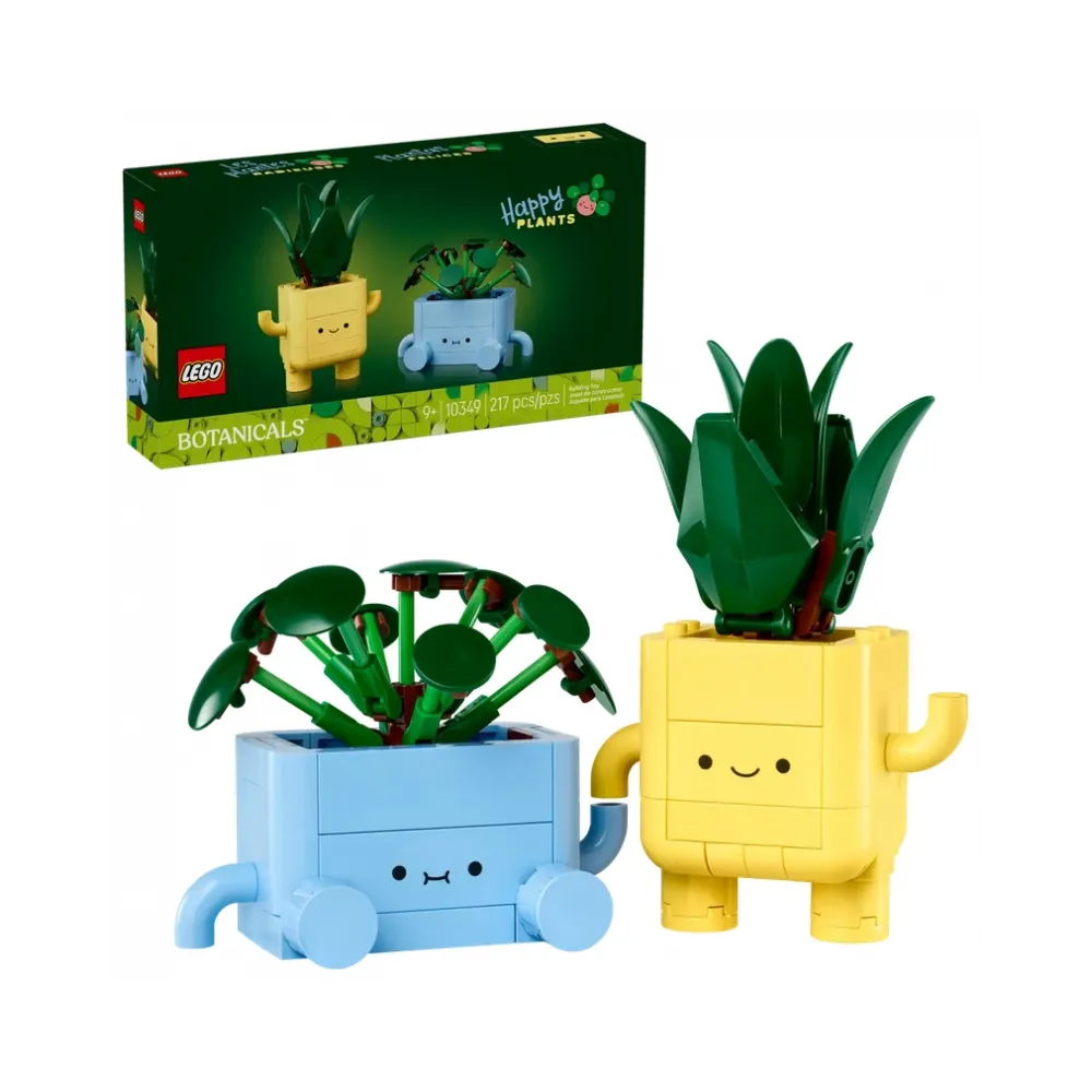 Zestaw Lego Botanicals z wesołymi roślinami.