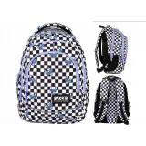 Plecak Szkolny Trzykomorowy Nietoperz Szachownica BackUPG2